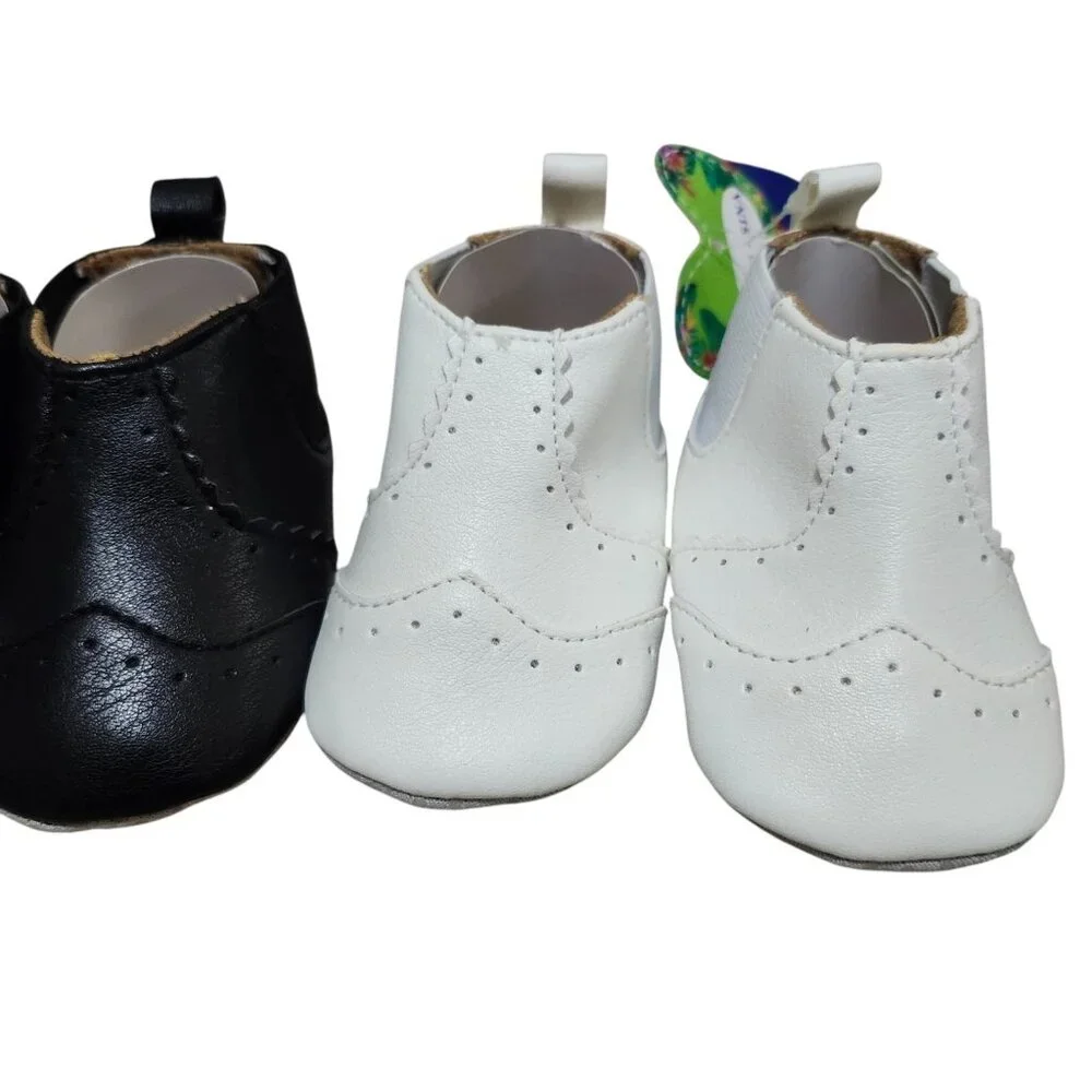 LOT OF 2 Toddler Size 3 Girl Shoes Soft Sole Anti-slip‎ Sneakers Black White
